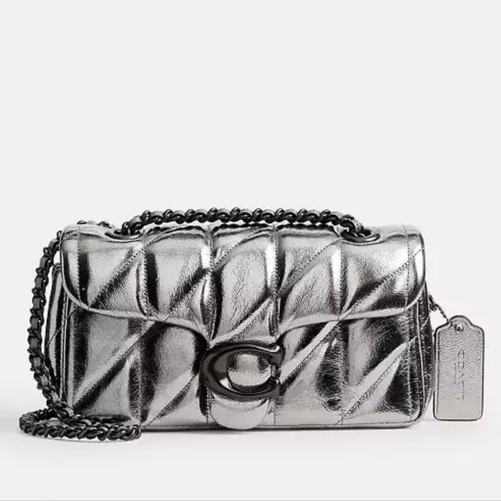 Coach Quilted Tabby 20 Pewter/Anthracite